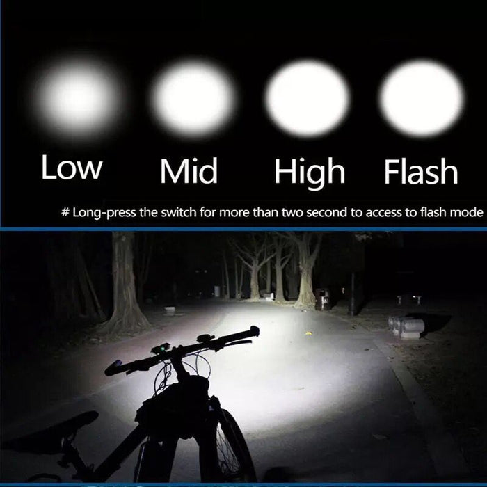 F3 light USB bicycle headlights 3 t6 mountain bike rechargeable light LED lights professional riding bike lights