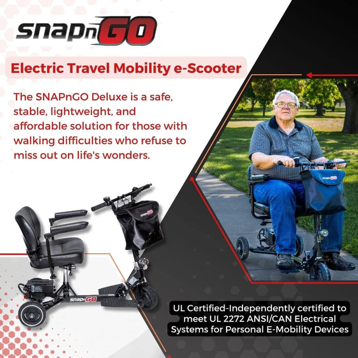SNAPnGO Mobility Scooter Deluxe Edition