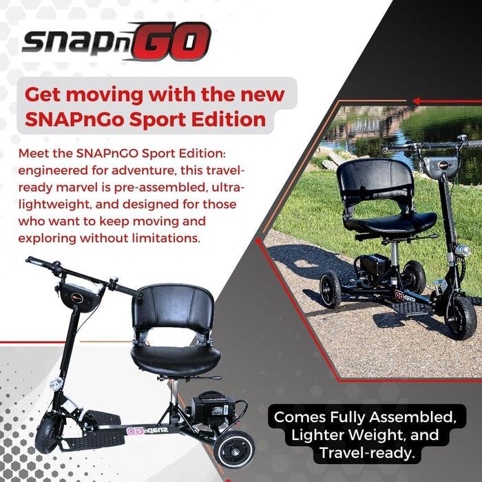 SNAPnGO Mobility Scooter Sport Edition