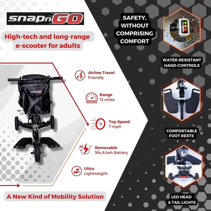 SNAPnGO Mobility Scooter Sport Edition
